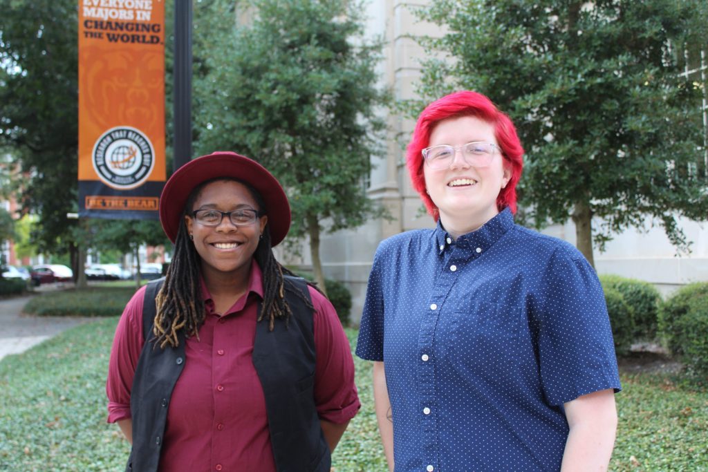 Cefari Langford and McPherson Newell are the leaders of Mercer student organization Common Ground.