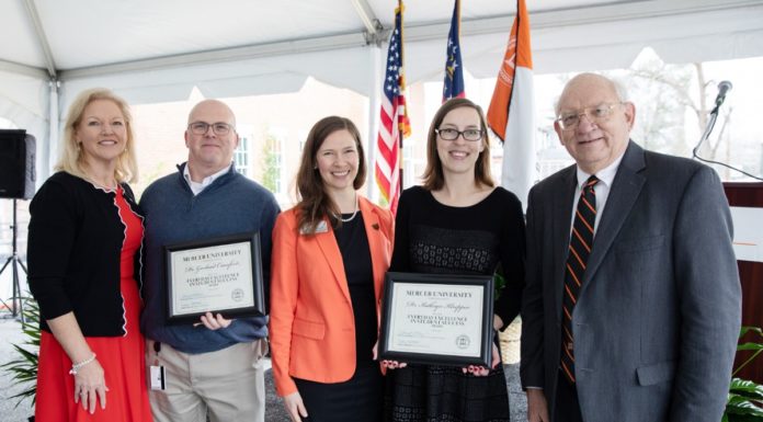 Mercer Presents New Everyday Excellence in Student Success Award to Dr. Kathryn Kloepper, Dr. Garland Crawford Everyday Excellence Award