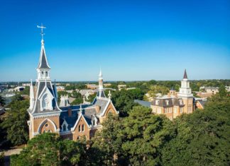 Two faculty members selected for Governor’s Teaching Fellows Program Campus Aerial