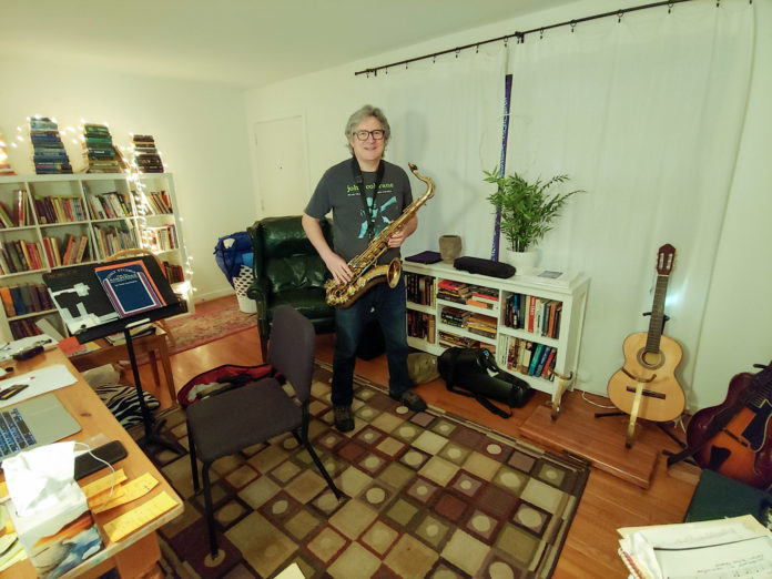 Monty Cole in his home office