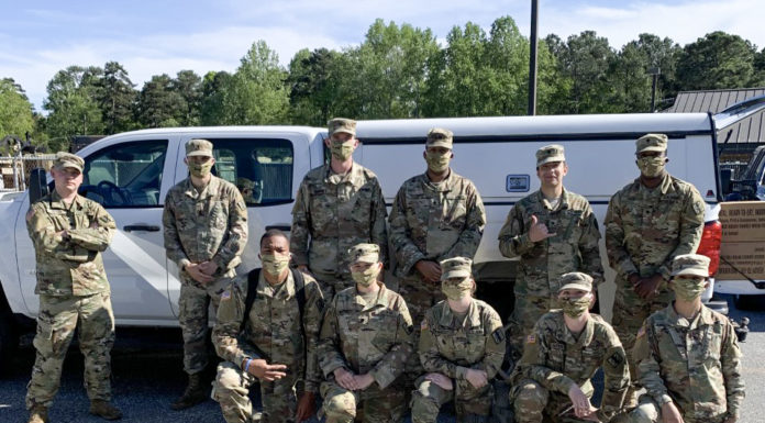 Mercer student assists with decontamination response to COVID-19 National Guard