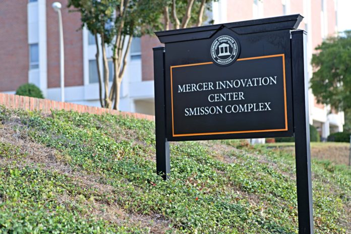 exterior Mercer Innovation Center sign