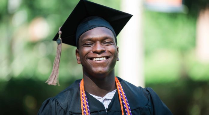Mercer graduate wants to help you find balance in your life with new podcast Donald Williams Jr. in cap and gown
