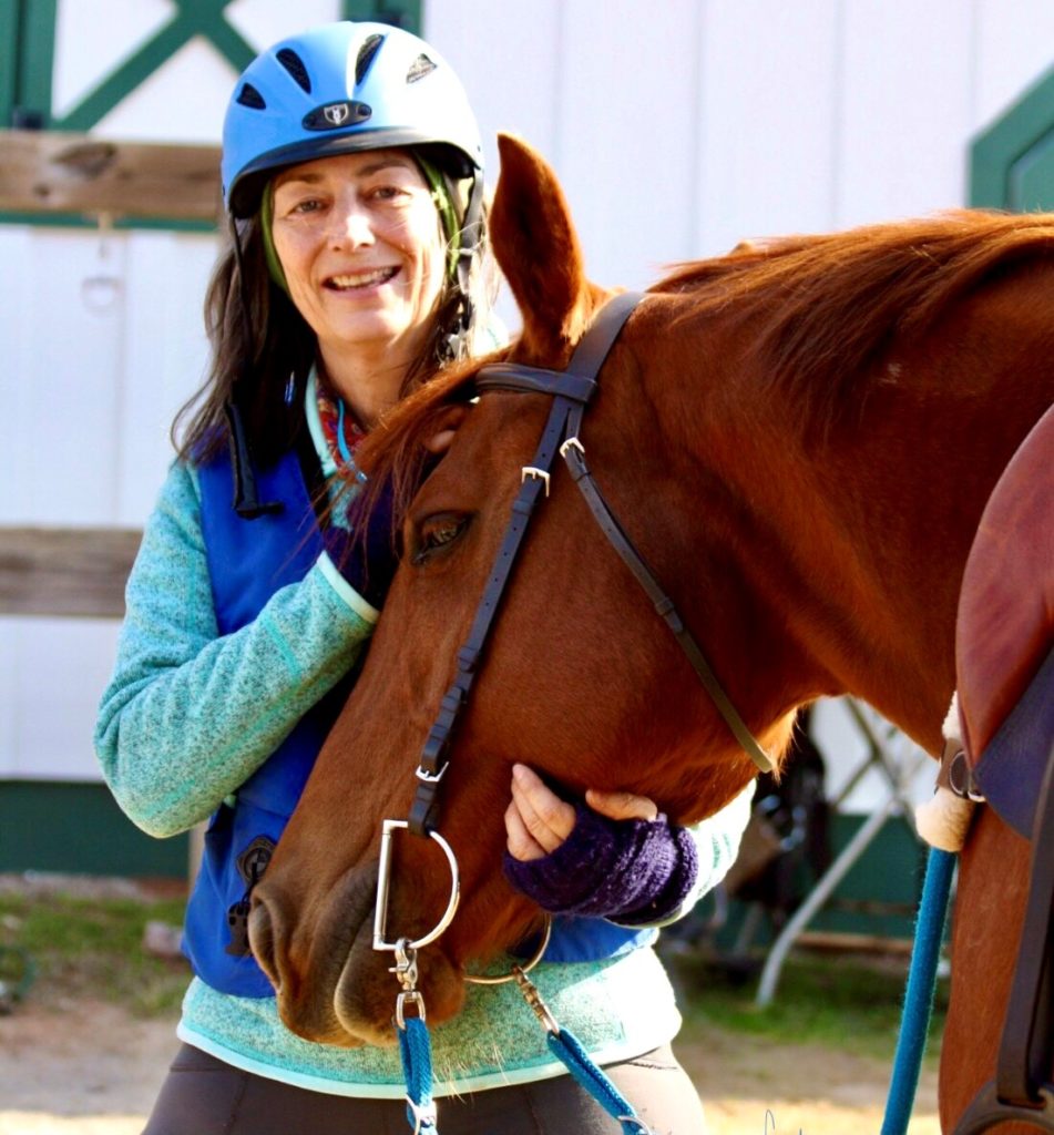 Kathleen O'Neal is pictured with her horse. 