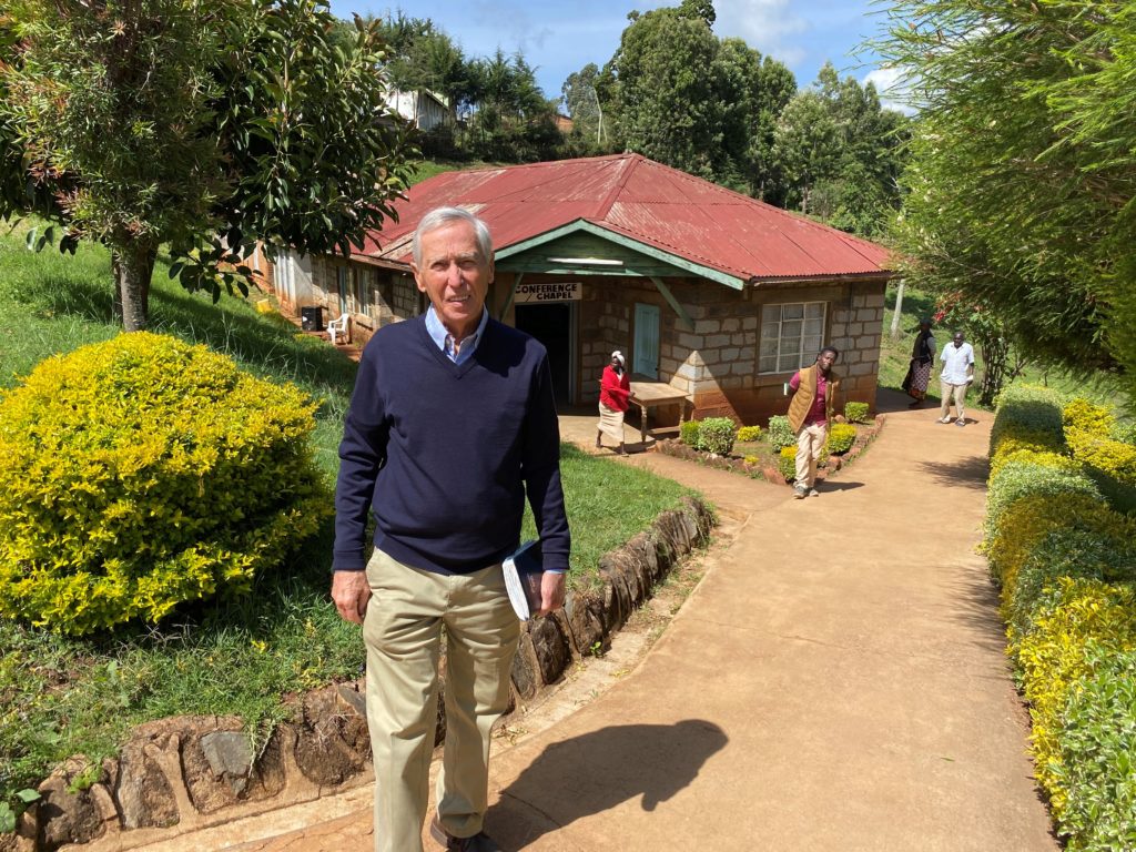 Dr. Furman is pictured at Kapsowar mission hospital in Kenya.