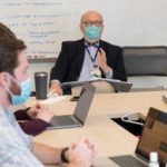 Dr. Baxter with students