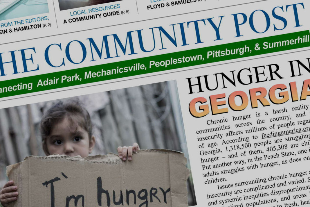The first issue of The Community Post focused on food deserts.