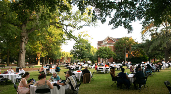 New Mercer grads welcomed to alumni family at Reunion Zero Students and guests mingle during the Reunion Zero dinner in 2020.