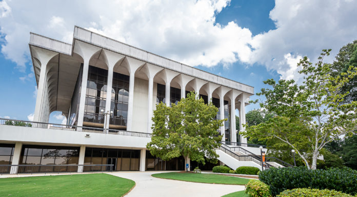 Alumna provides a voice, support for families as victim advocate Mercer's Atlanta Administration and Conference Center, where the College of Professional Advancement is housed.