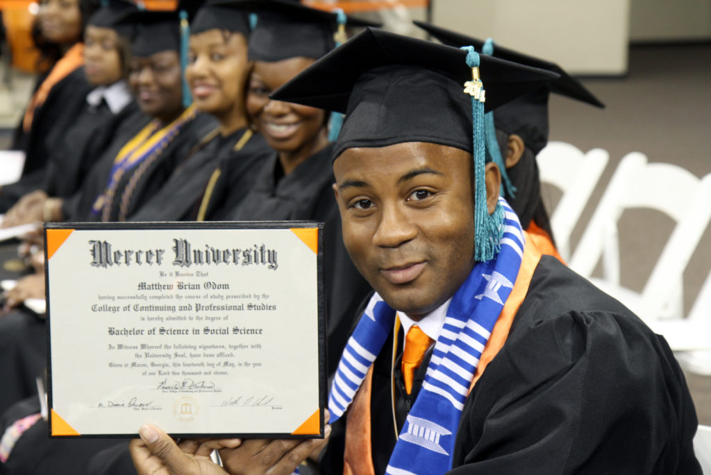 Matt Odom is pictured during at his Mercer graduation in 2011. 