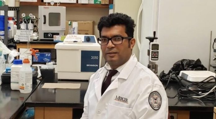 Mercer researcher working to increase stability of COVID mRNA vaccines during storage Dr. Mohammad Uddin