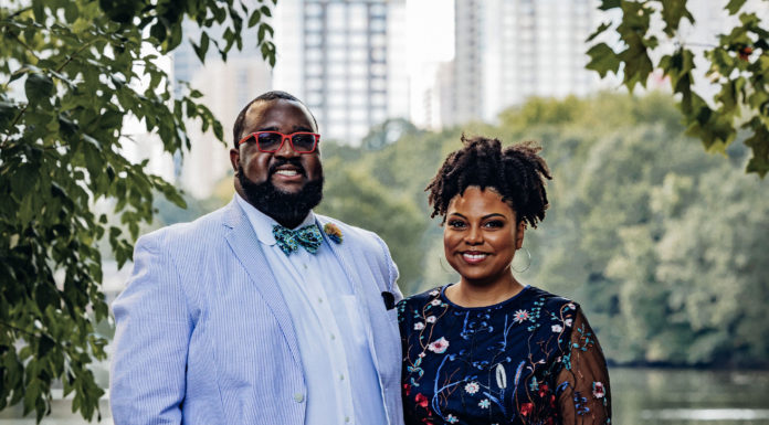 Mercer connection leads to wedding bells for 2 Georgia doctors Dr. Earl Stewart Jr. and Dr. Stacy Arrington. (Photos by Tanya Wideman Photography)