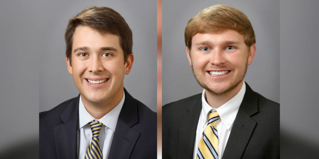 Headshots of two male law students.