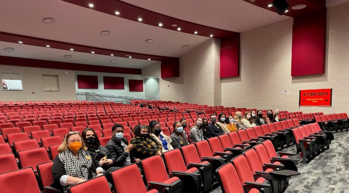 ‘Bears in Bibb’ event shows future educators what district has to offer Mercer students and faculty visit Northeast High School.