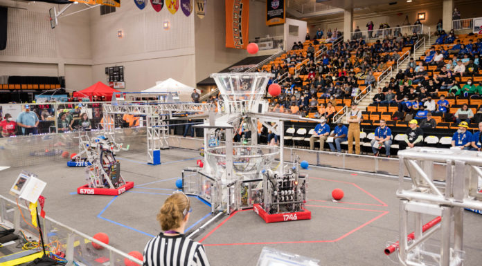 Mercer hosts GeorgiaFIRST high school robotics state competition GeorgiaFIRST Robotics Competition