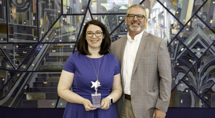 Chemistry lecturer Dr. Sylvia Bridges receives Innovations in Teaching Award Sylvia Bridges and Scott Davis