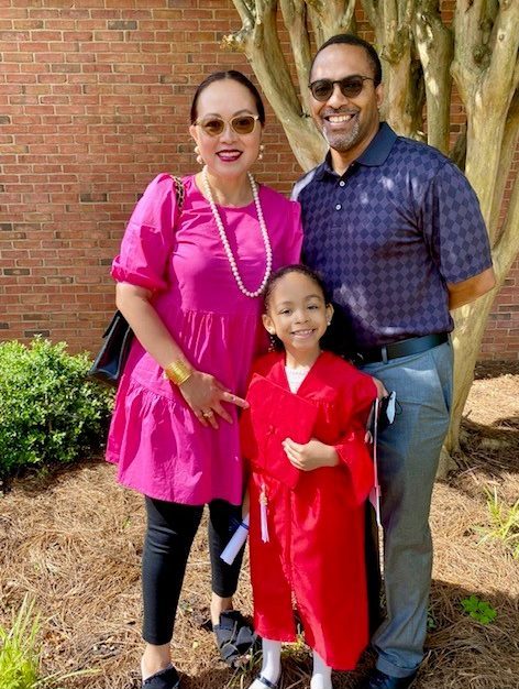 Drs. Celeste and Ronson Hughes and their daughter, Isabelle.