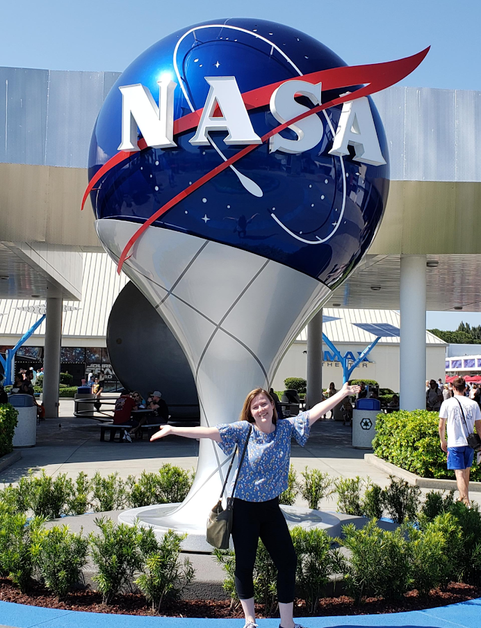 Elizabeth Tammi is shown at NASA Goddard Space Flight Center.