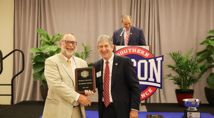 Mercer collects seventh consecutive Barrett-Bonner Award from SoCon Barrett Bonner Award 2022