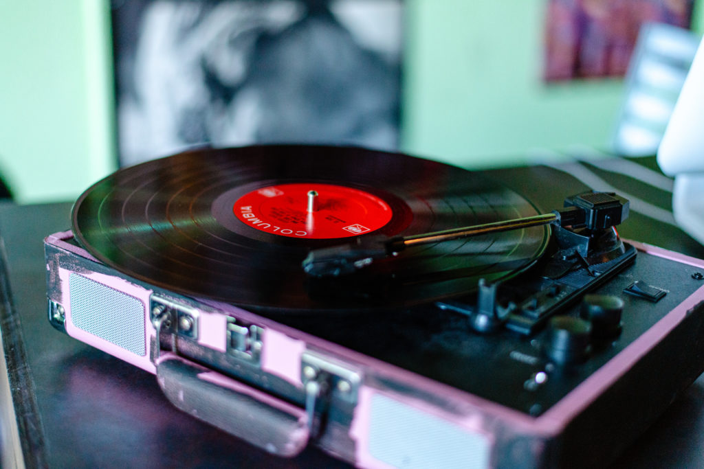 A Vertigo Vinyl record player