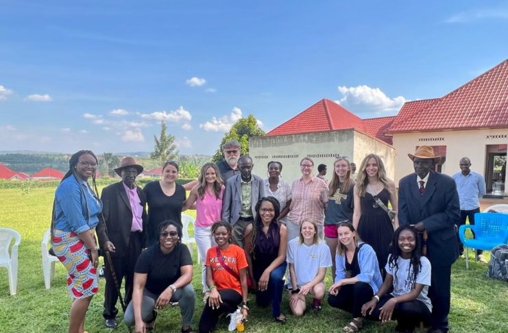 Mercer counseling students and faculty visit with genocide survivors at the Aheza Healing and Career Center, a counseling center in the Bugesera District, Ntarama Sector, Rwanda.