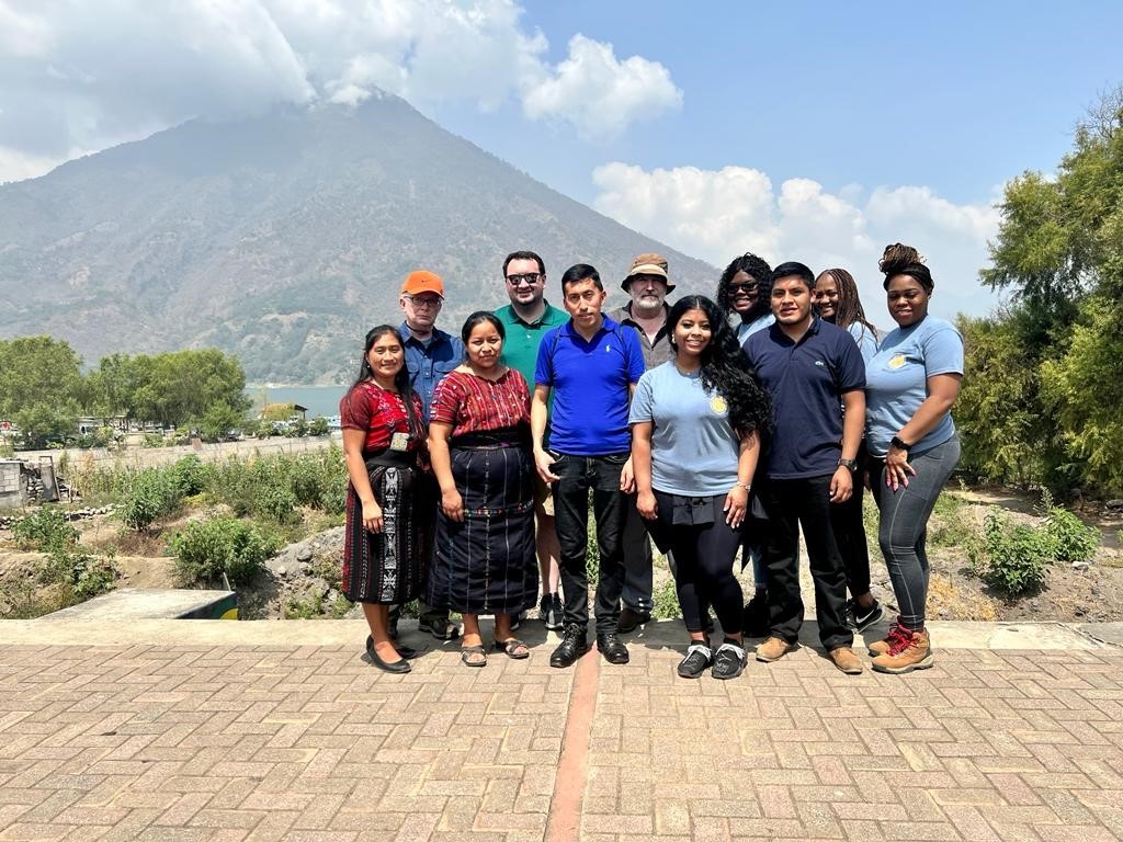 The Mercer group is pictured at San Juan la Laguna, Lake Atitlan, Guatemala.