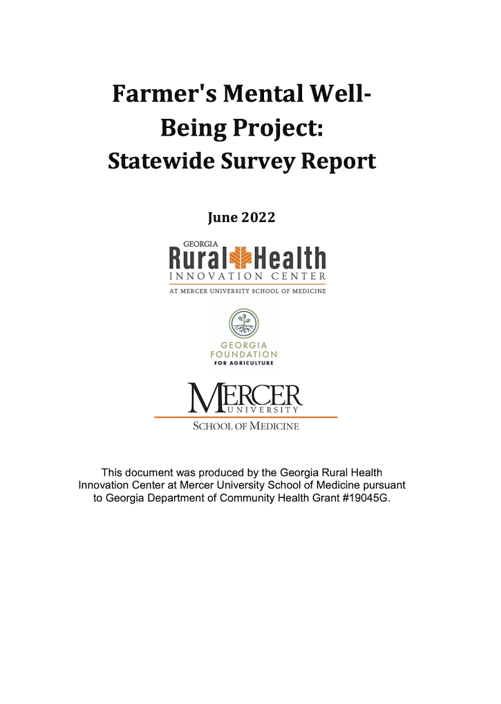 Farmer's Mental Well-Being Project cover image