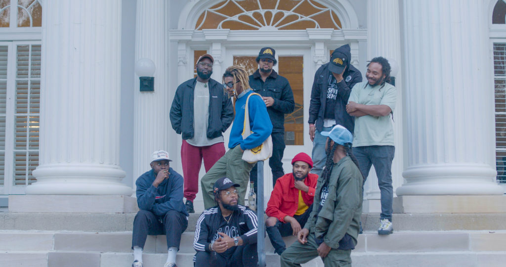 Nashville hip hop artists are pictured in a still photo from "A Tale of 2 Music Cities." 