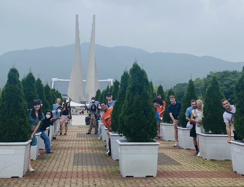 The Mercer group is shown at Independence Hall of Korea in Cheonan, South Korea.