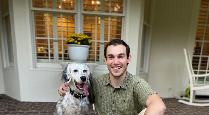 Mercer alumnus provides long-lasting products through leatherworks and shoe companies Mercer alumnus Luke Kolbie is pictured with his dog, Vela. Kolbie is wearing his great-grandfather's Russell Moccasin boots. He is the owner of Kingfisher Leatherworks and is now also CEO of Russ Moccasin.