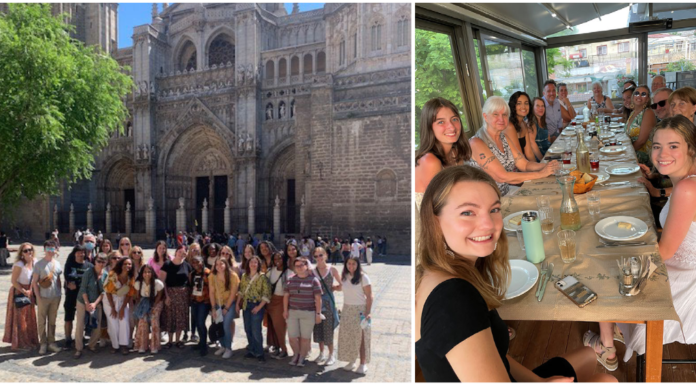 Mercer program offers community members, grads chance to see the world Participants of Mercer study abroad trips to Spain (left) and Greece (right) this summer included some Lifelong Learners.