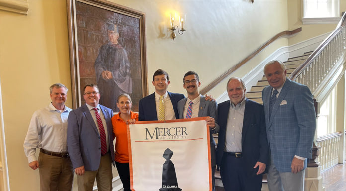 Mercer’s Phi Delta Theta recognized nationally as most outstanding, most improved