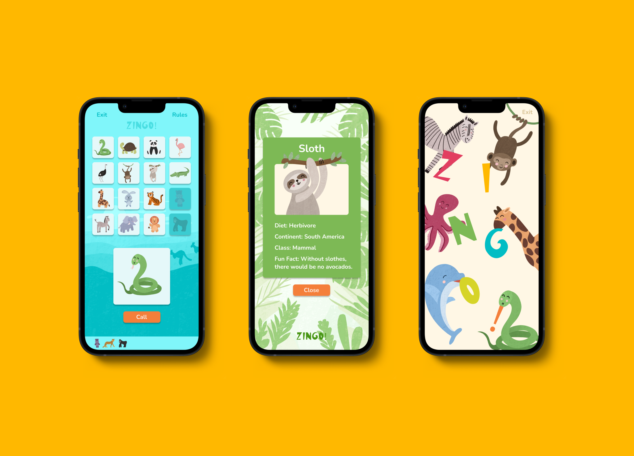 Savannah Duringer's Zoo App Design