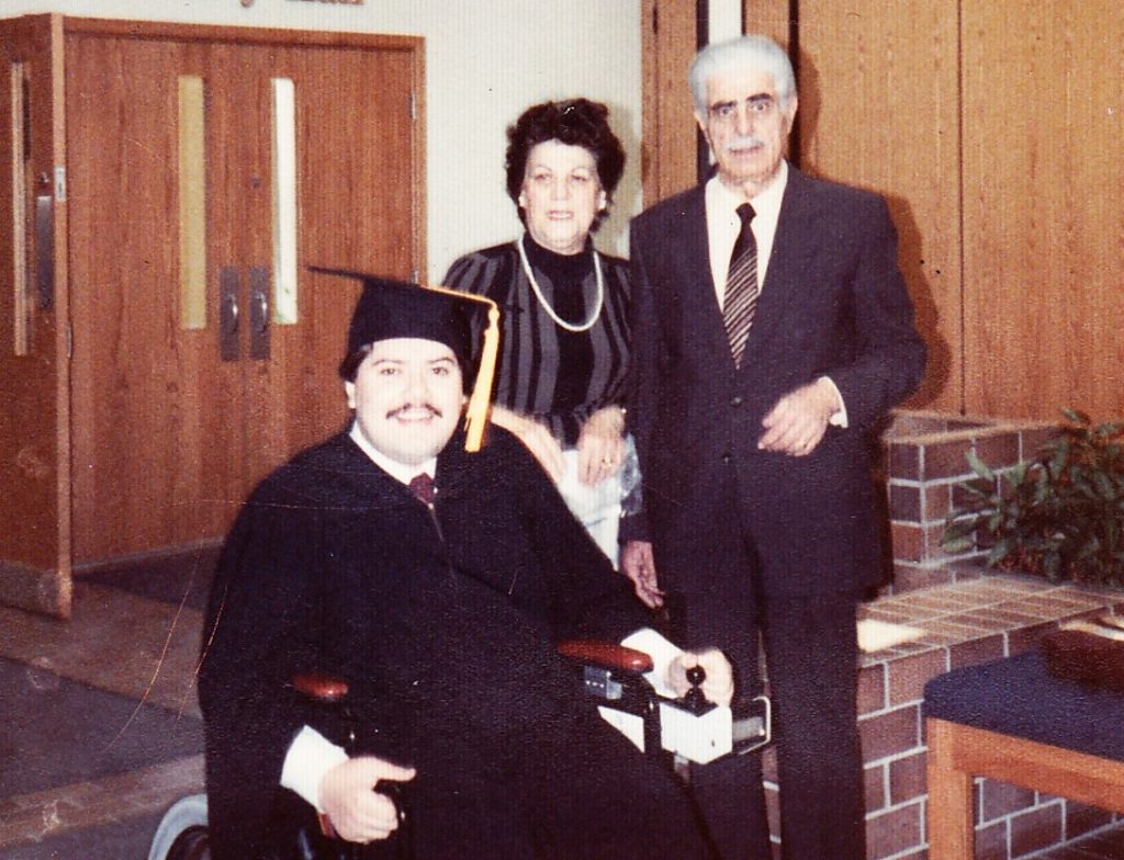 Dr. Hani Khoury during his graduation from Syracuse University in 1987.
