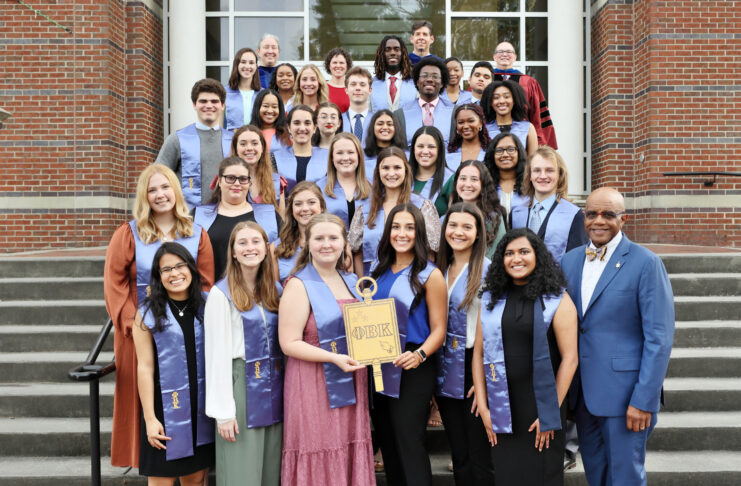 group photo of phi beta kappa inductees