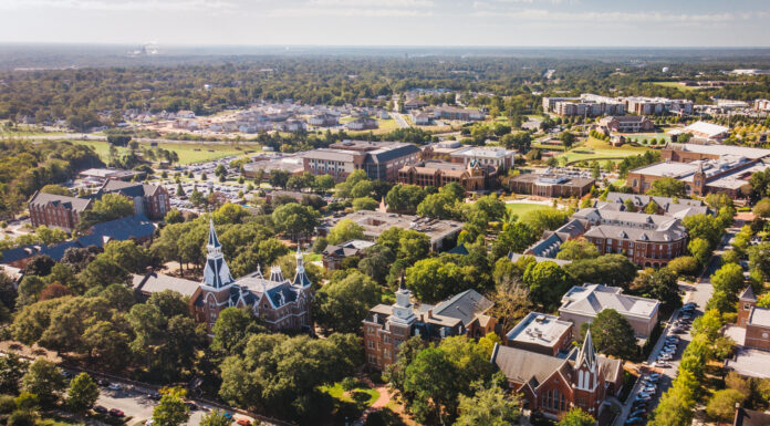 Mercer University Statement on Data Incident aerial of mercer's macon campus