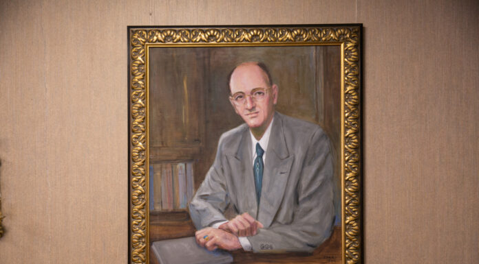 George Connell had short but impactful term as University president | Mercer Legends portrait of a man