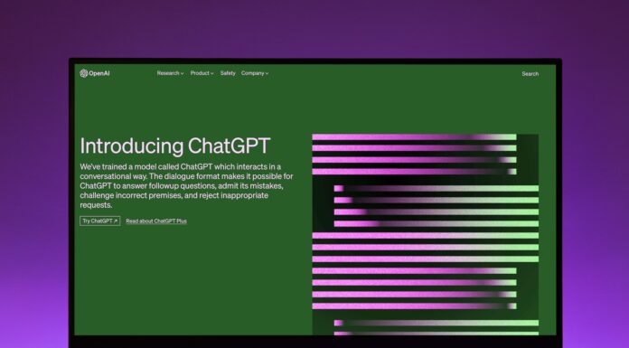 Mercer faculty explore what students stand to lose — and gain — from using ChatGPT Monitor screen showing ChatGPT landing page