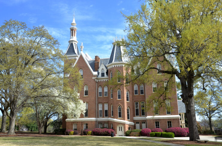four story brick building
