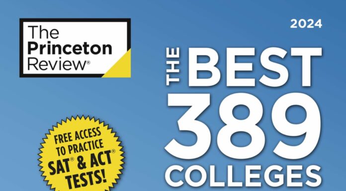Mercer one of Princeton Review’s ‘Best Colleges’ book cover of The Best 389 Colleges: 2024 Edition