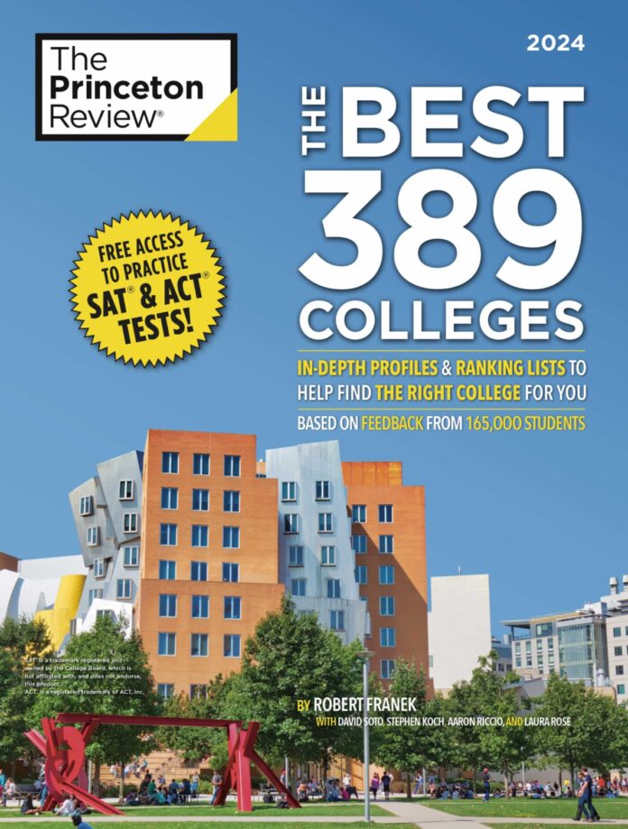 book cover of The Best 389 Colleges: 2024 Edition