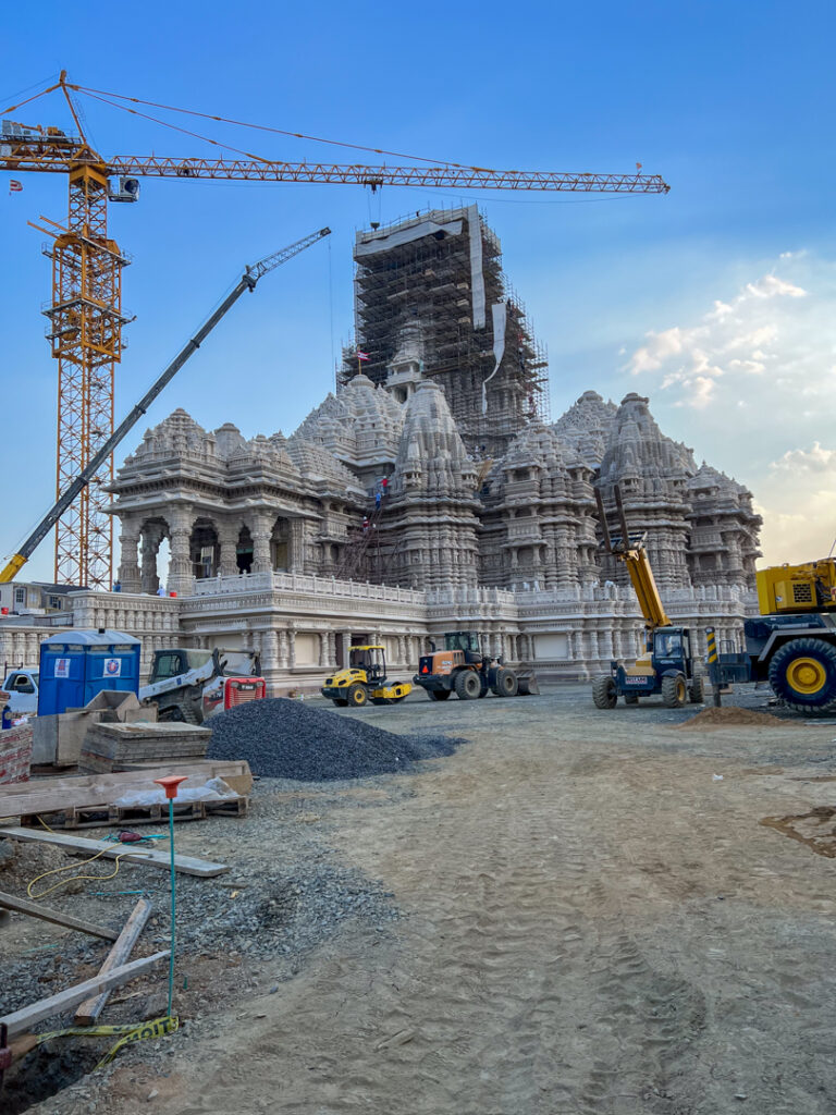 temple under construction