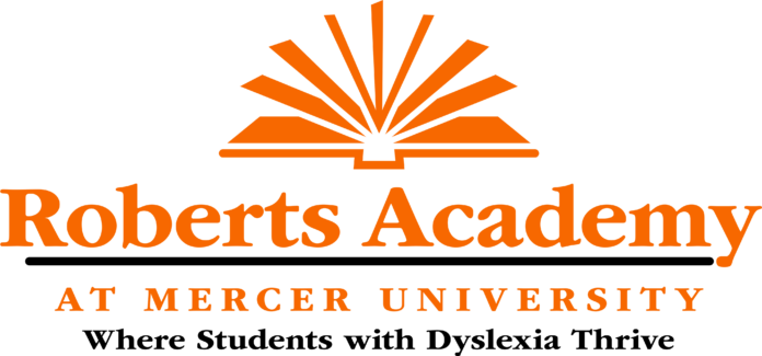 Orange logo for Roberts Academy at Mercer University