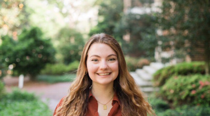 Mercer journalism major strives to tell stories that make people feel heard young woman is pictured on the mercer campus