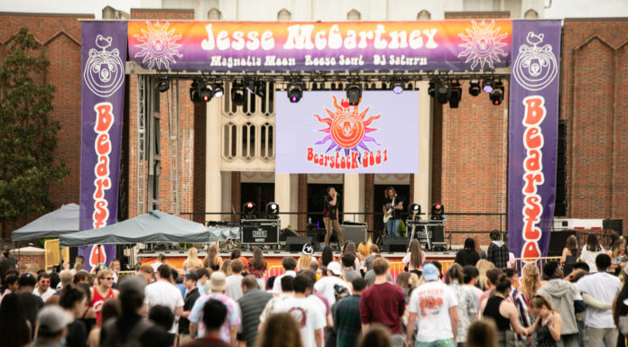 MAX, Social House to headline 2024 Bearstock music festival a man sings to a crowd from an outdoor stage