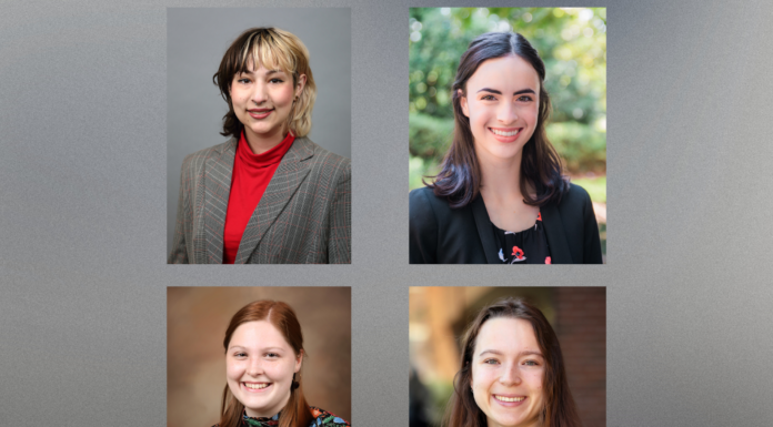 Four Mercerians selected for prestigious Fulbright Awards 4 headshots of Fulbright Scholars