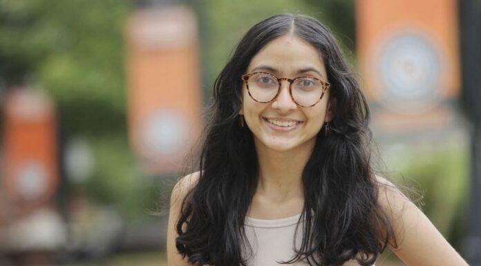 Senior Reema Chande honored for commitment to solving public problems, named Newman Civic Fellow headshot of Reema Chande