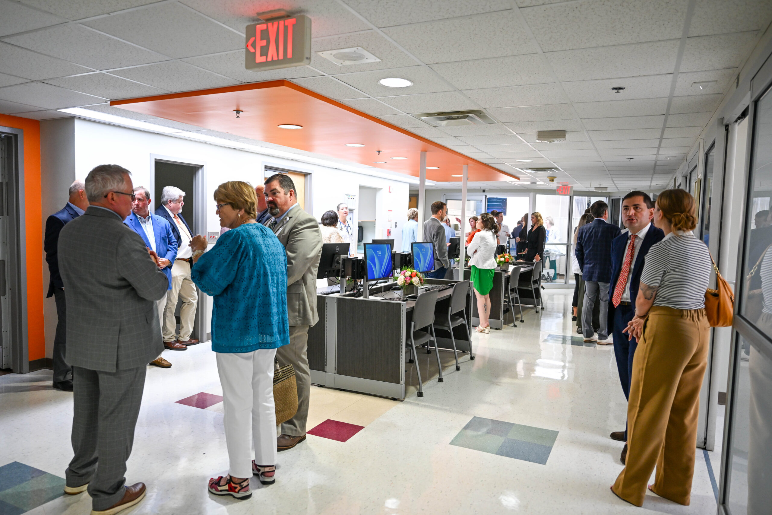 guests touring MUSM simulation lab at SGMC Health