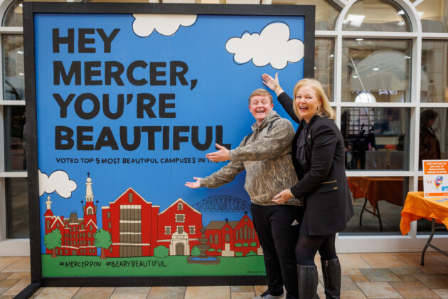Mercer unveils mural celebrating beauty of Macon campus