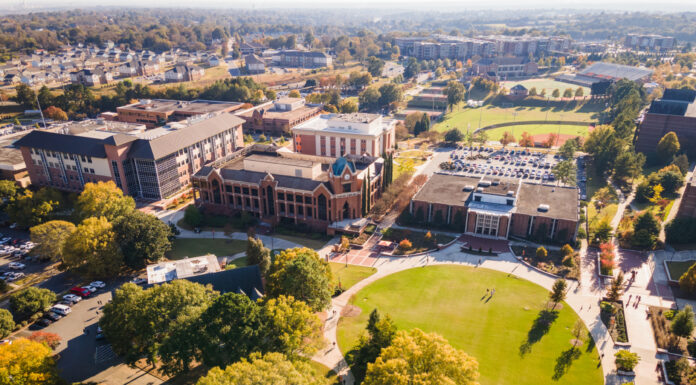 Why place matters: Mercer creates spaces that inspire learning, build community Aerial view of Mercer University's Macon campus